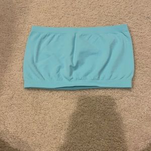 Light blue cropped top/bandeau